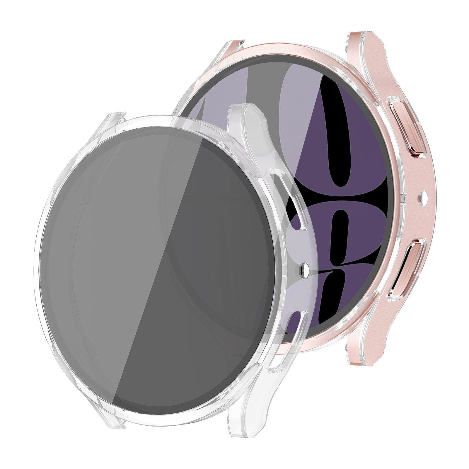 Anti Spy Privacy Glass Case - Samsung Galaxy watch 7 için Temperli