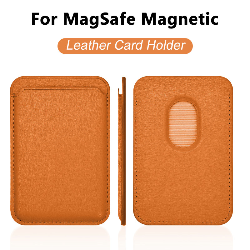 Leather Wallet Card Holder Phone Cover - Deri Kartlık Cüzdan Kılıfı, MagSafe Manyetik