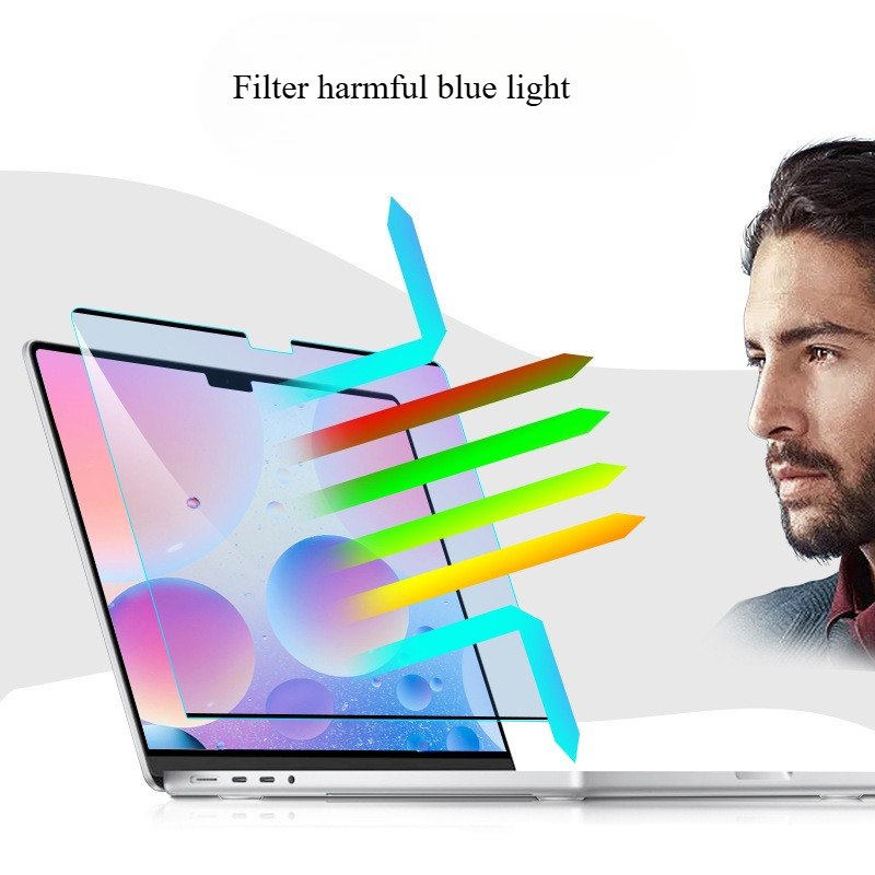 Matte Anti Glare Screen Protector - Anti-mavi ışık Manyetik Ekran Koruyucu For2025/2026Macbook