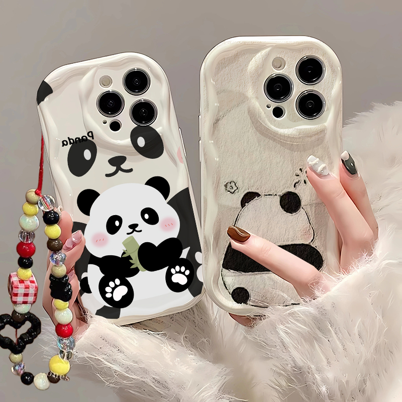 Cute Cartoon Wrist Strap Silicone Case - Samsung Galaxy A56 A16 A06 A17