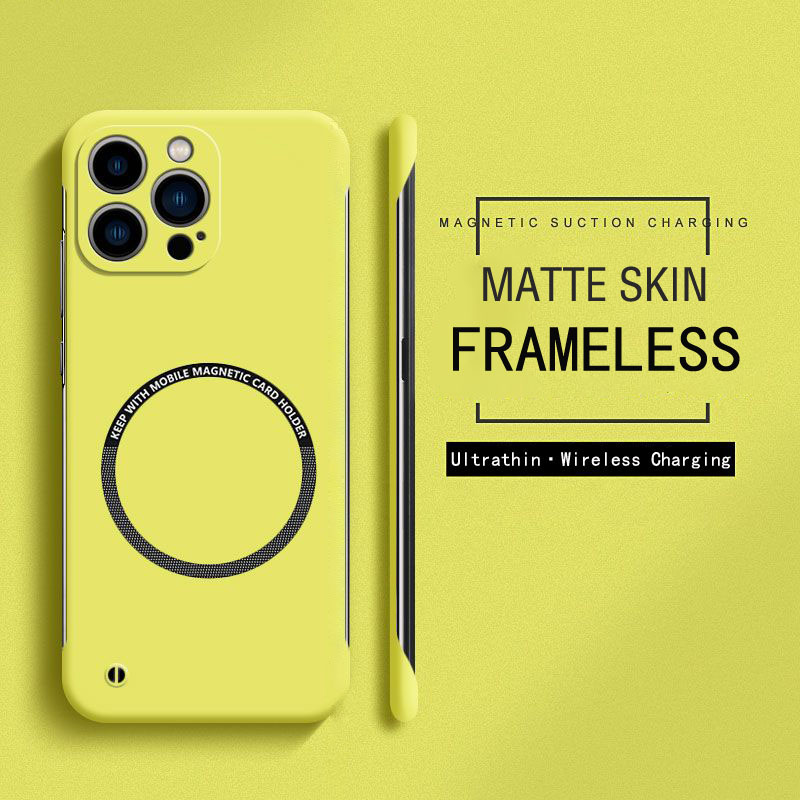 Matte Hard Pc Back Case - Çerçevesiz Manyetik Magsafe İnce Kılıf iPhone