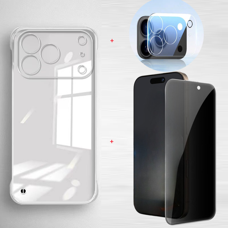 Anti Spy Privacy Glass Case - iPhone 17 Pro Max Air 17Pro