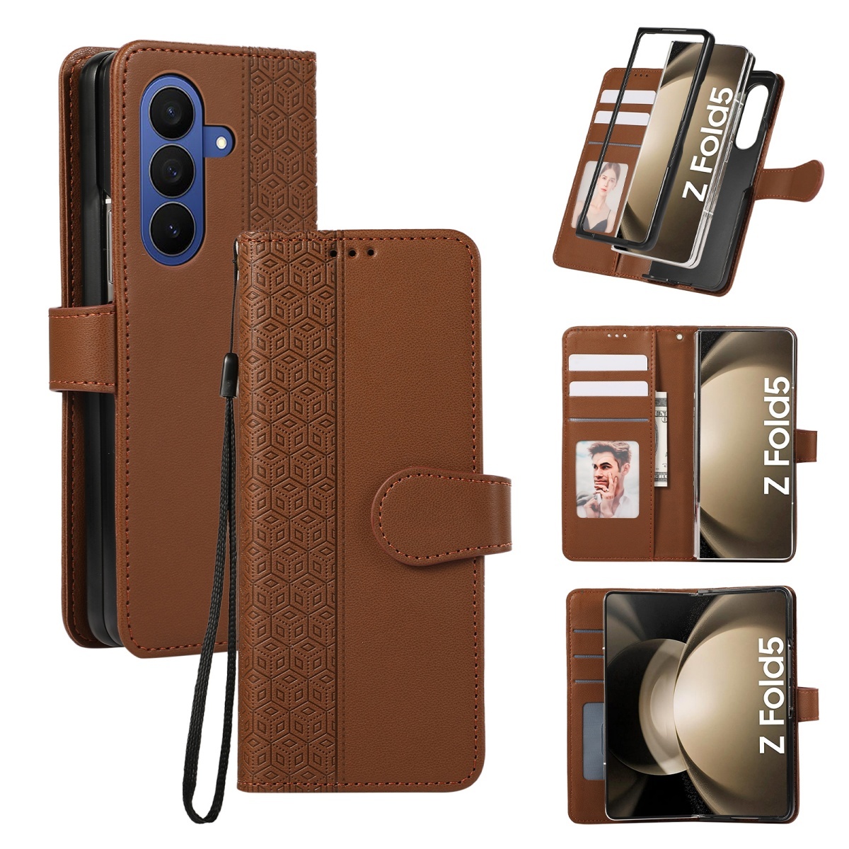 Leather Wallet Card Holder Phone Cover - Samsung Galaxy Z Fold 8 Ultra