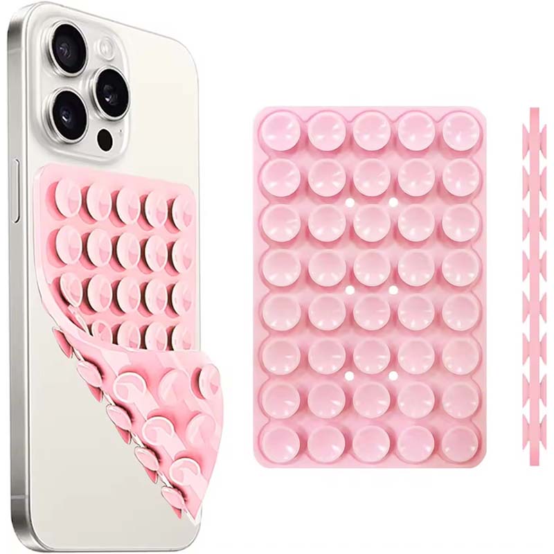 Phone Cases - Silikon Vakumlu Telefon Standı, Güçlü Çift