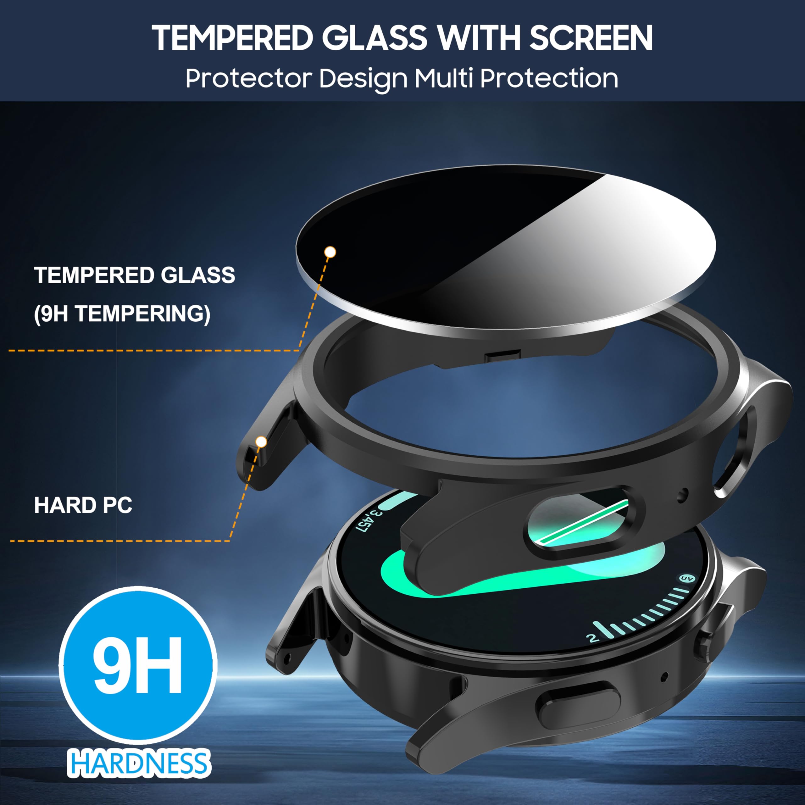 Samsung Galaxy watch 7 için Te - Anti Spy Privacy Glass Case incelemesi ve fiyatı