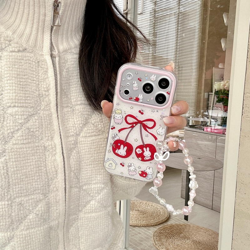 Sevimli çizgi film tatlı kiraz - Cute Cartoon Wrist Strap Silicone Case incelemesi ve fiyatı
