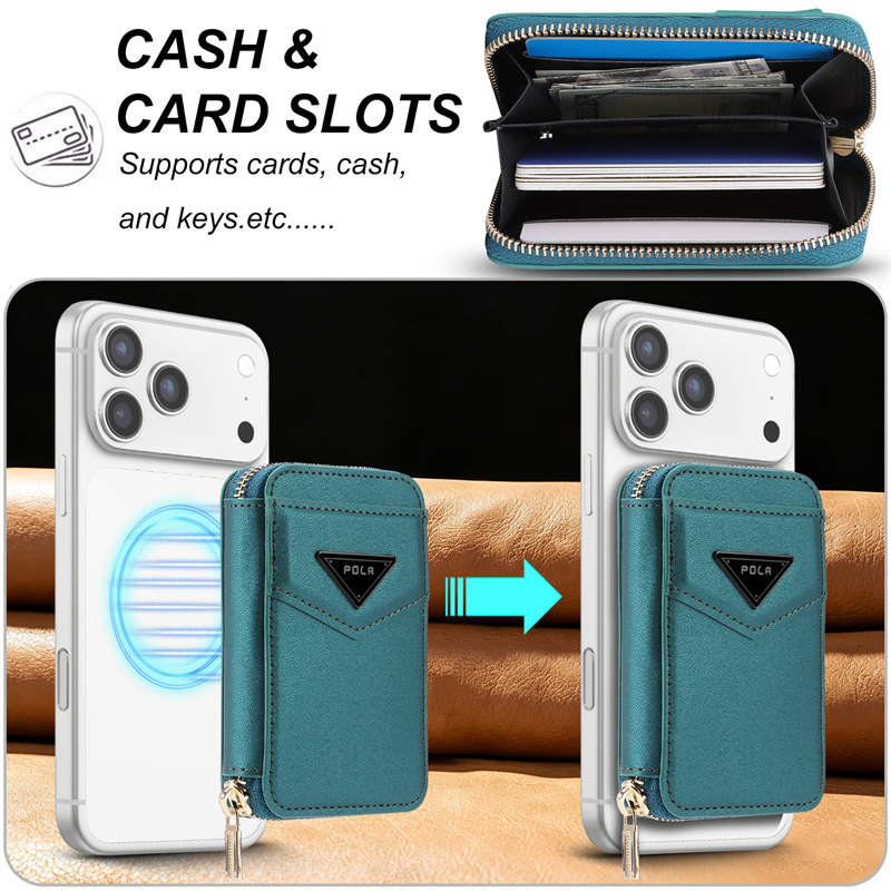 Apple iPhone 17 Pro Max 16 15  - Leather Wallet Card Holder Phone Cover incelemesi ve fiyatı