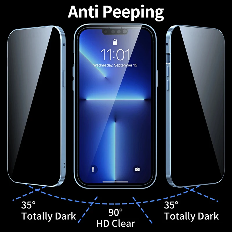 iPhone Air Gizlilik Anti-casus - Anti Spy Privacy Glass Case incelemesi ve fiyatı