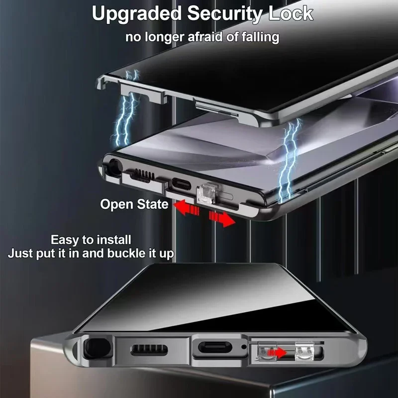 Metal Telefon Kılıfı Çift tara - Anti Spy Privacy Glass Case incelemesi ve fiyatı