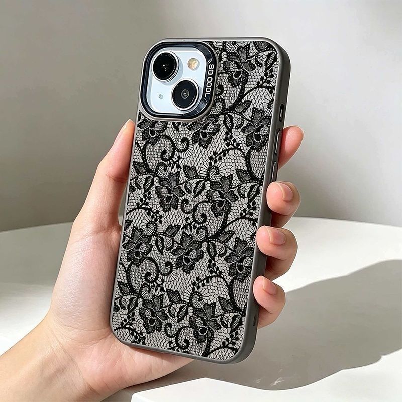 Vintage Siyah Dantel Çiçekli G - Vintage Floral Pattern Soft Case incelemesi ve fiyatı