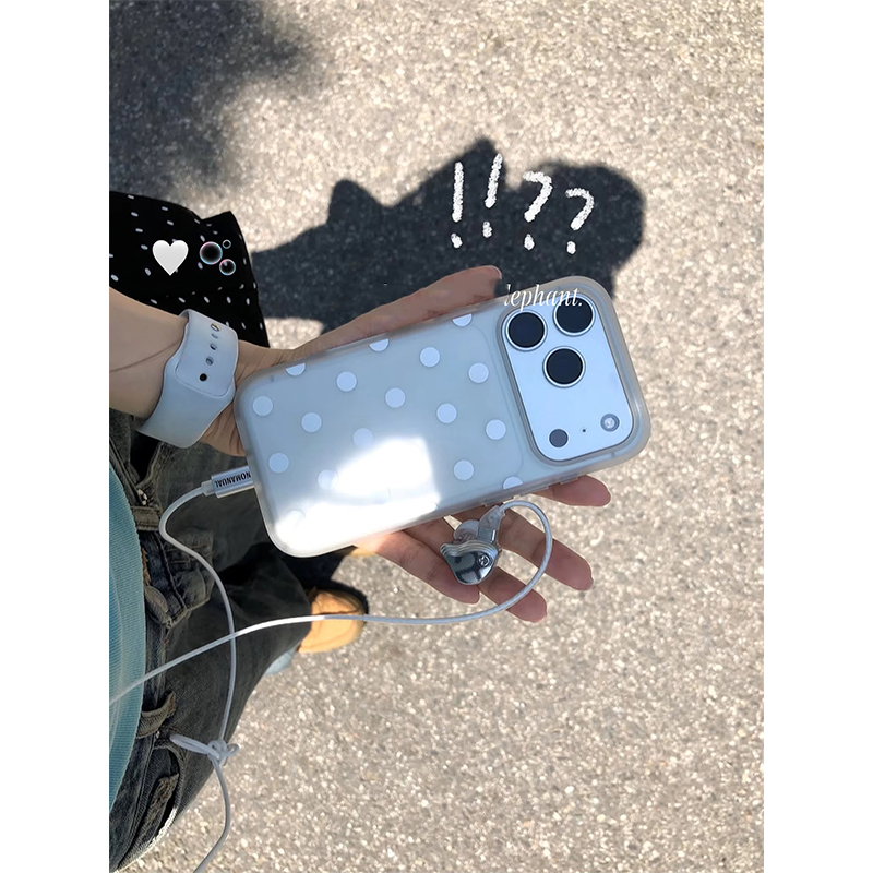 Basit Melek Beyazı Puantiyeli  - Clear Shockproof Bumper Case incelemesi ve fiyatı