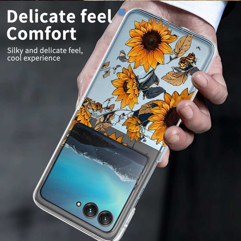 Ayçiçeği Desenli Şeffaf Telefo - Clear Shockproof Bumper Case incelemesi ve fiyatı