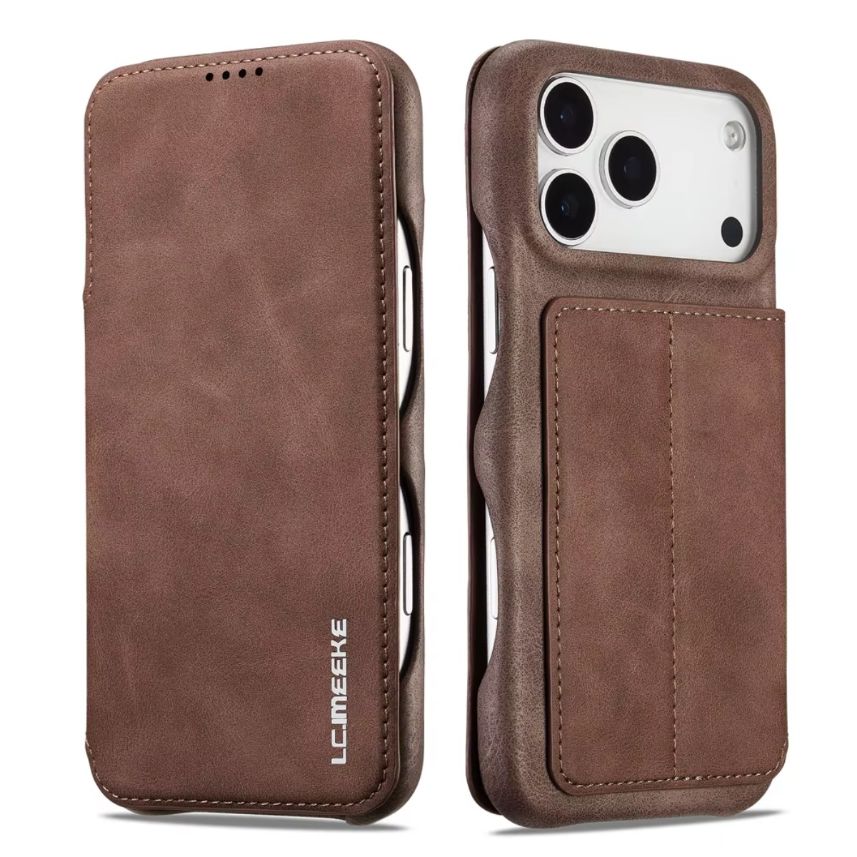 Apple iPhone 17 Air 16 Pro Max - Leather Wallet Card Holder Phone Cover incelemesi ve fiyatı