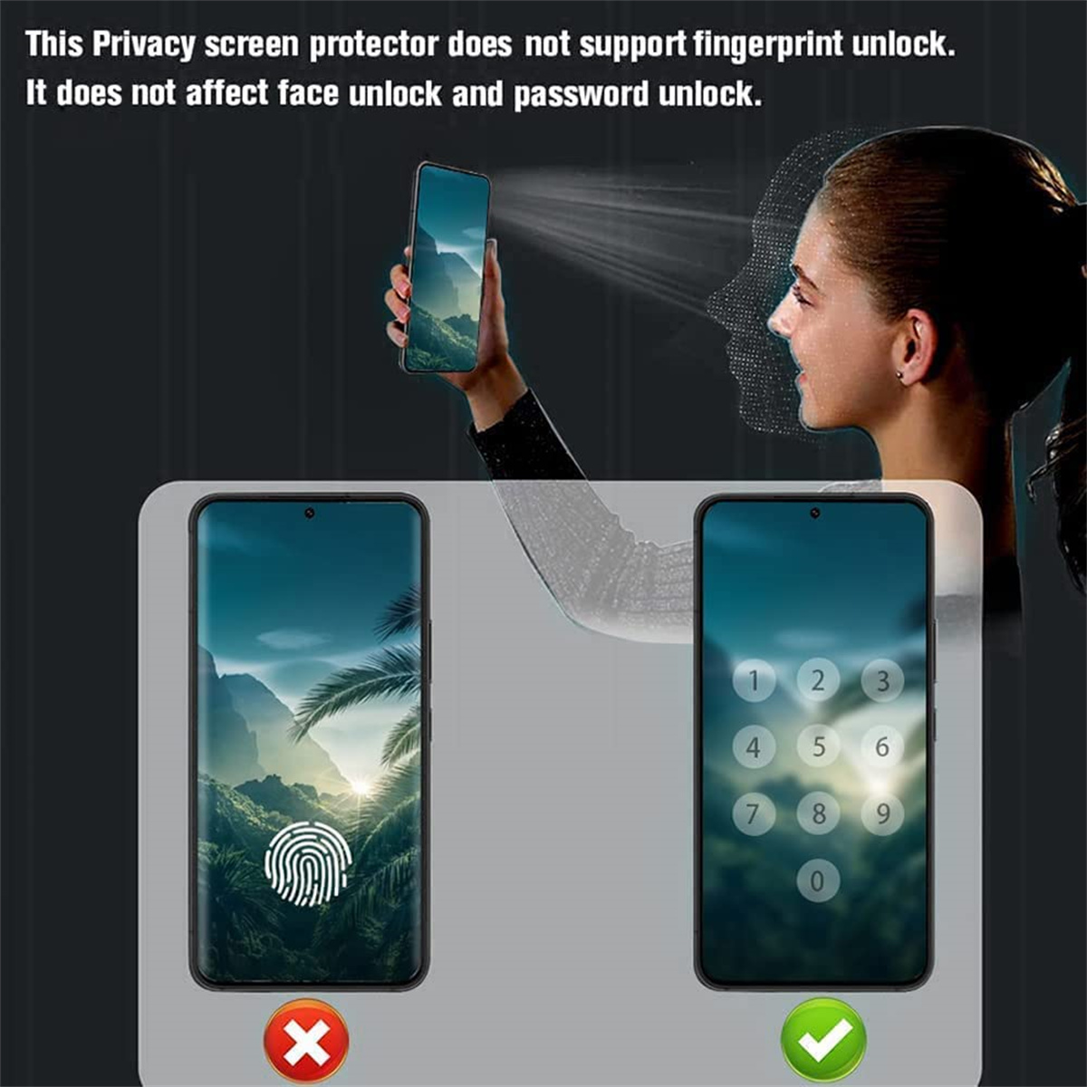Samsung Galaxy A07 4G 5G Gizli - Anti Spy Privacy Glass Case incelemesi ve fiyatı