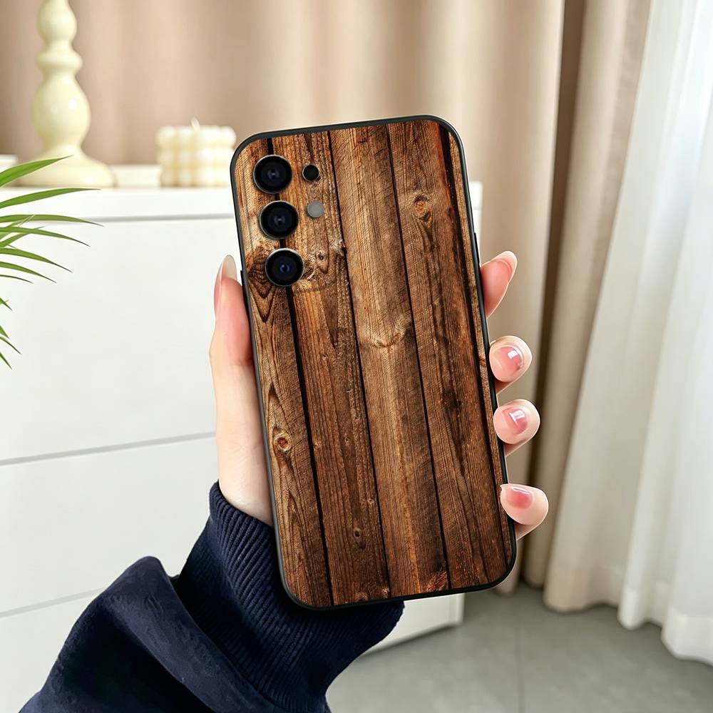 Vintage Ahşap Desenli Siyah Si - Vintage Floral Pattern Soft Case incelemesi ve fiyatı