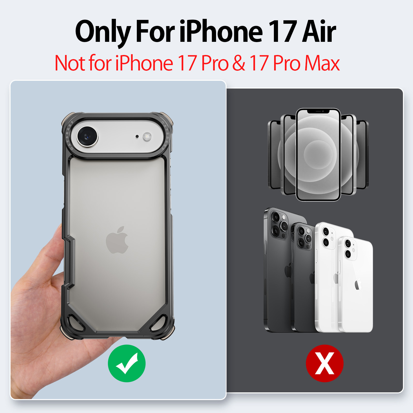 iPhone 17 Air için Eary Alümin - Ultra Thin Frameless Phone Cover incelemesi ve fiyatı